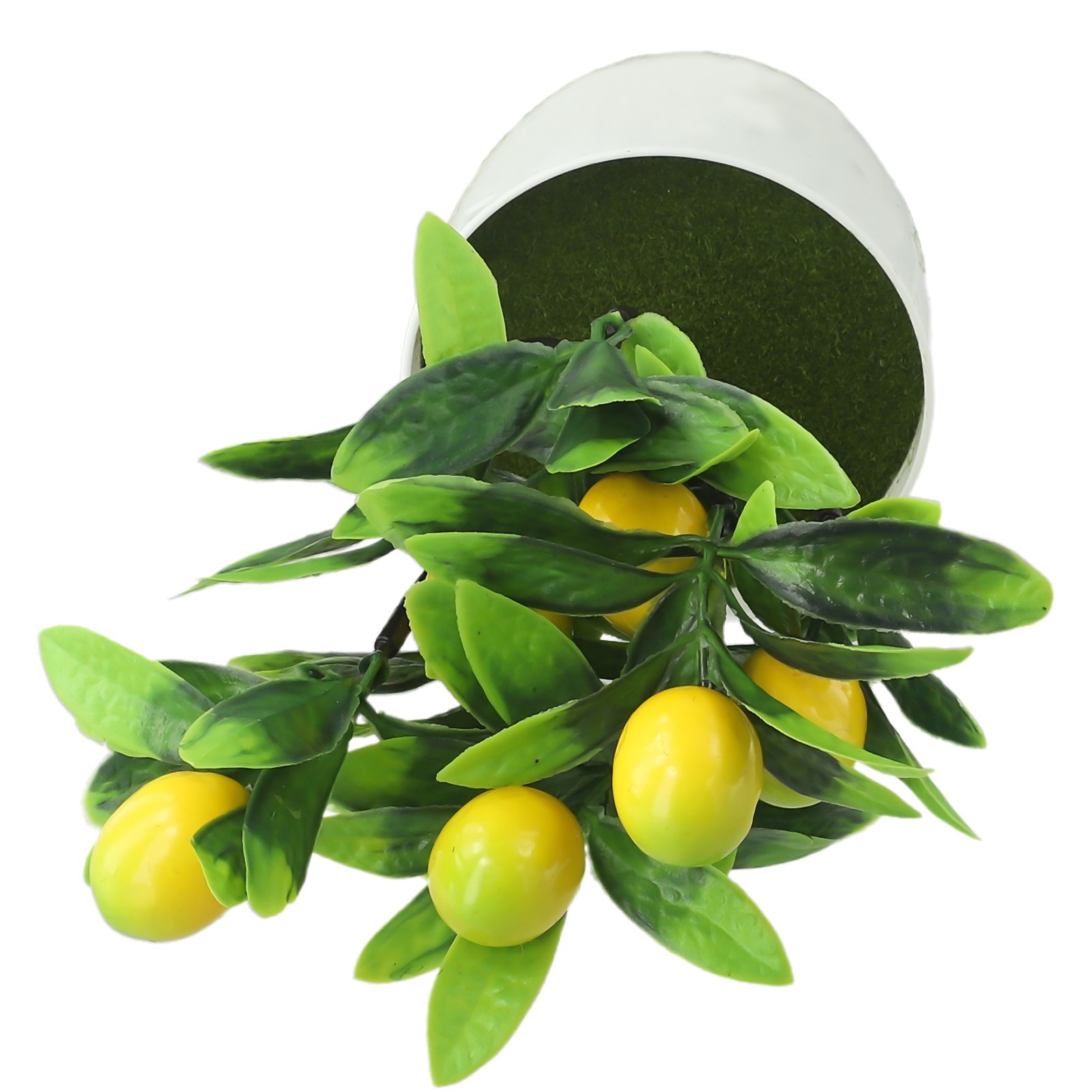 Artificial Lemon Tree Artificial Potted Flowers False Plant Diameter 18cm