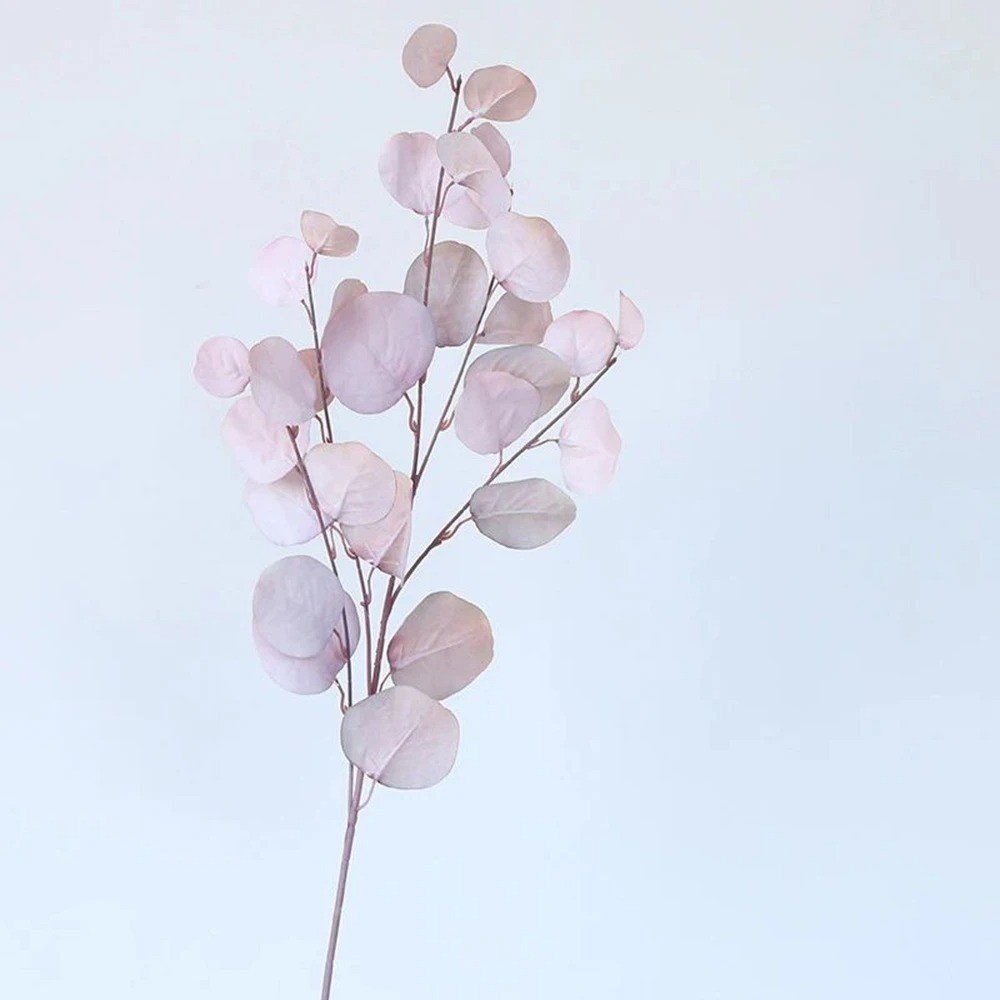 Artificial Eucalyptus Long Stem Leaves Money Plant Wall Home Wedding Decor