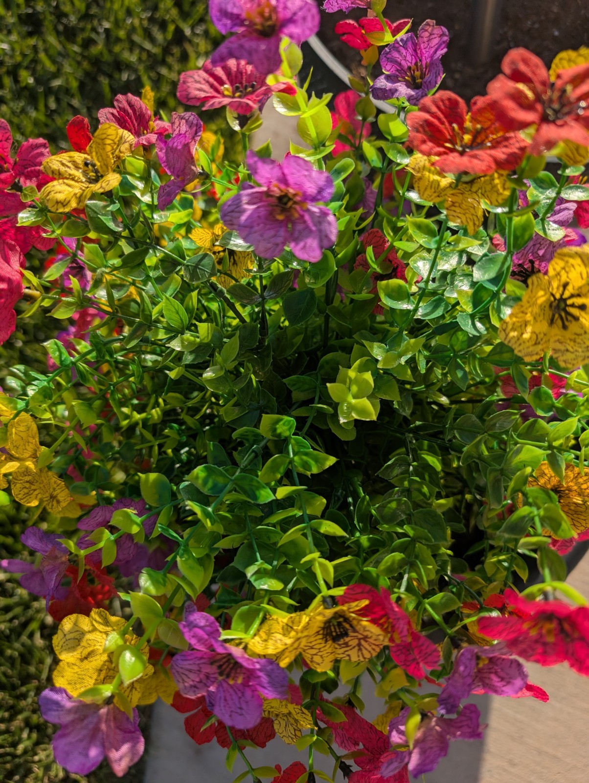 Mixed Color Floral Topiary