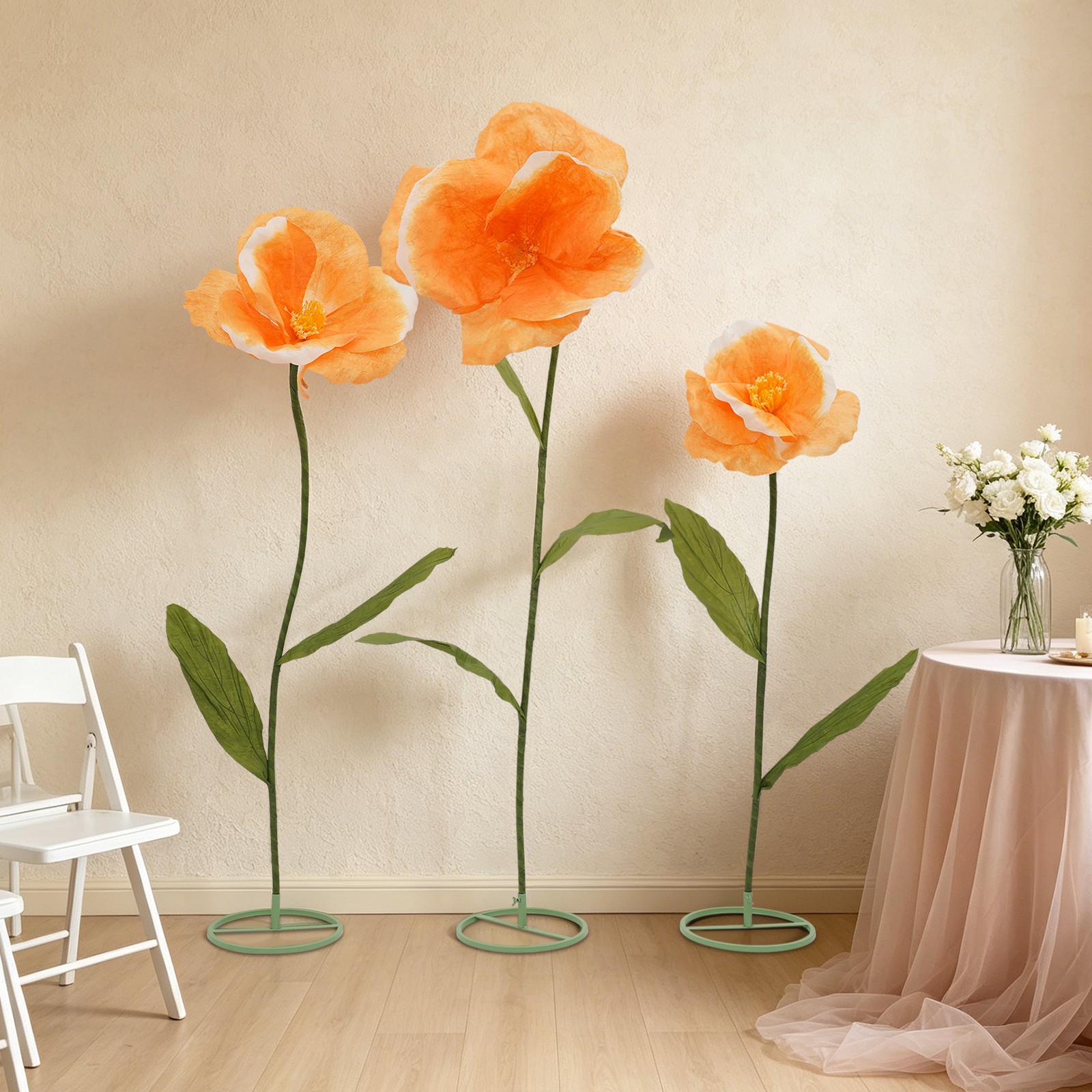 Large Artificial Flowers, Artificial Floral Decoration, DIY Floral Arrangements