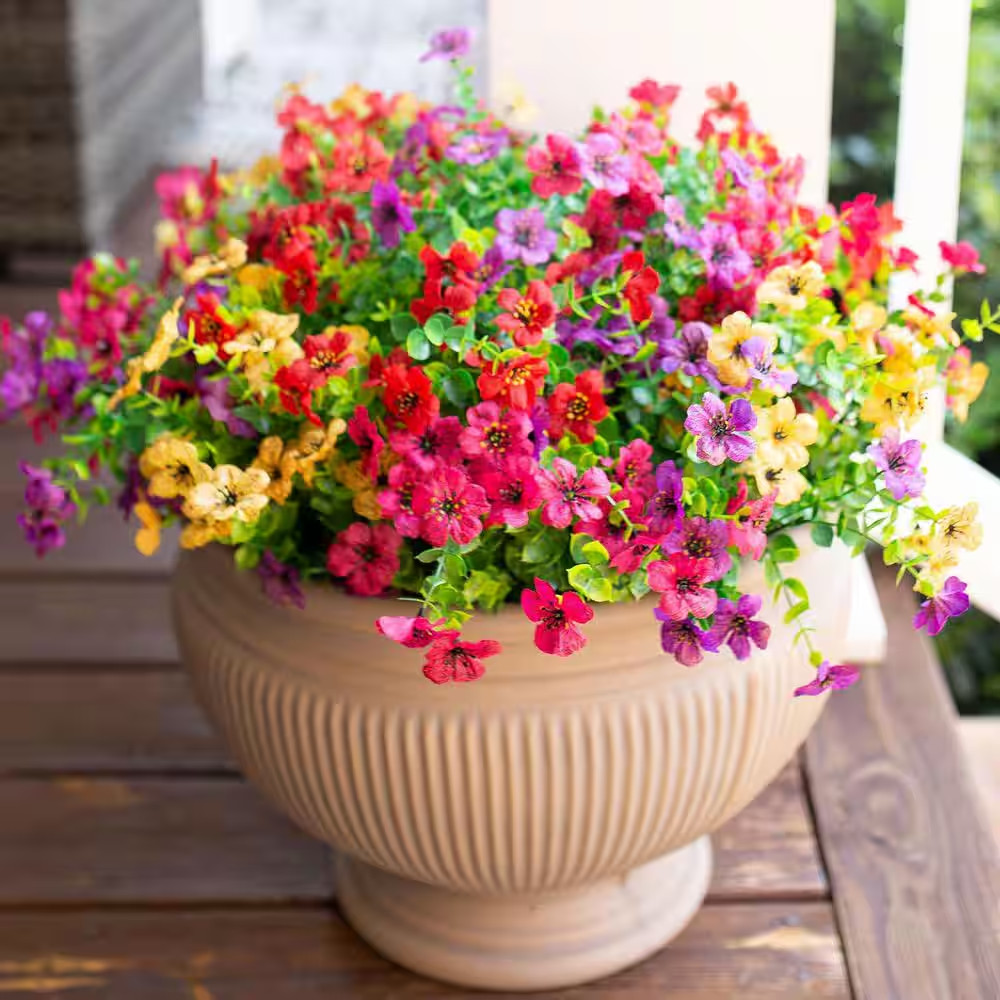 5 In. H Multi-Colored Indoor/Outdoor Artificial Daisies Flower for Spring Summer