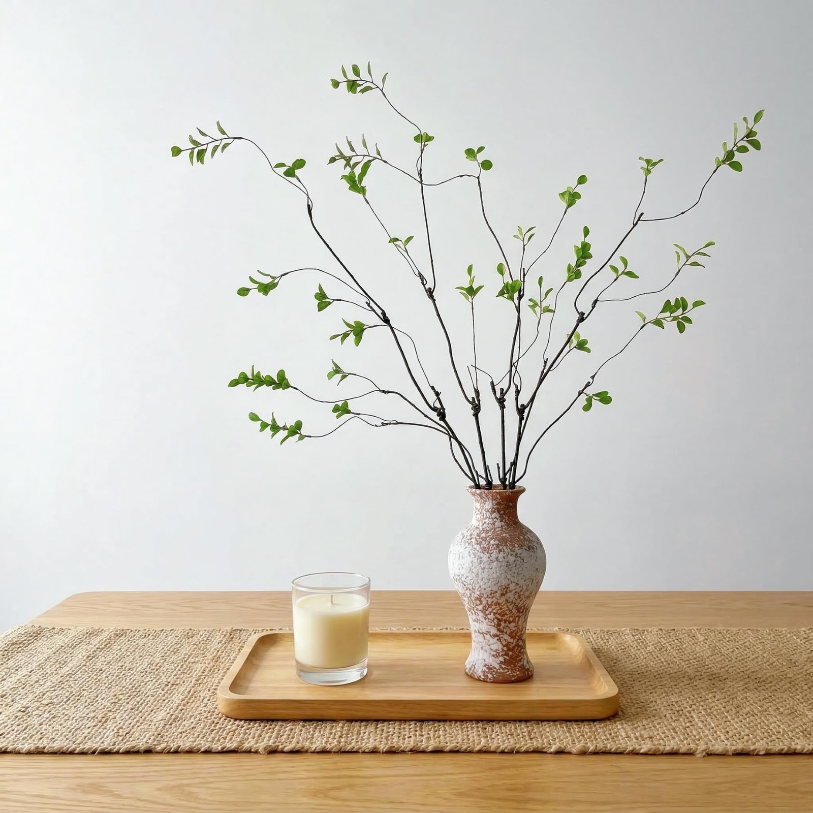 4 Pcs Artificial Greenery Stems Faux Branches for Vase, 37.4 Inch Artificial …