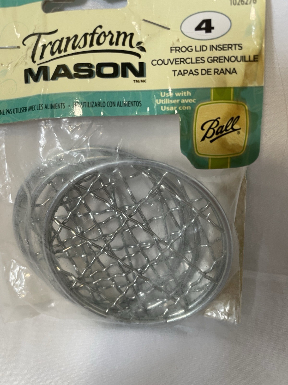 Mason Jar Flower Frog Lid Inserts Pack of 4