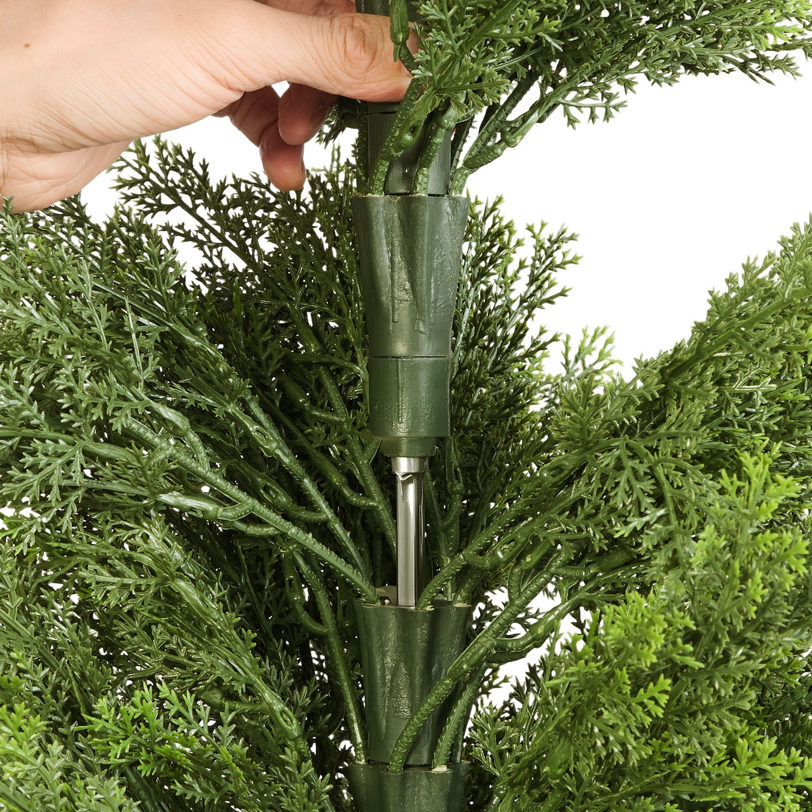 Uimoso 48-Inch Artificial Cedar Tree for Outdoor and Indoor Decoration