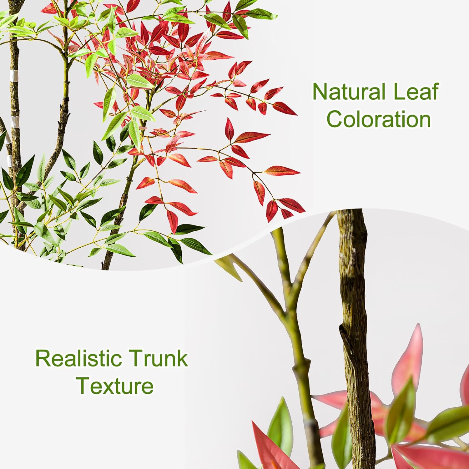 Realistic Tall Fake Bamboo Tree for Home & Office Decor – Indoor/Outdoor