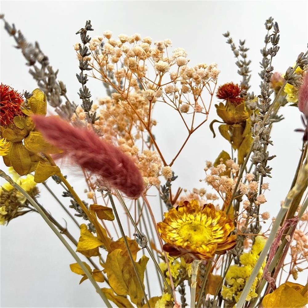 Pemberly Row 10-inch High Real Preserved Mixed Bouquets in Small Size