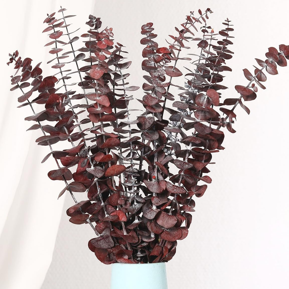20 Pcs Dried Eucalyptus Stems, 17” Natural Real Live Greenery Eucalyptus Leaves