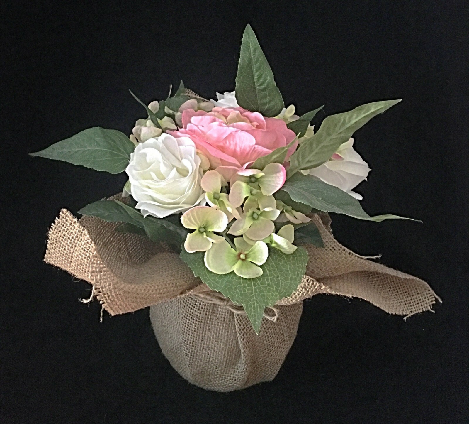 Beautiful Burlap Floral Arrangement