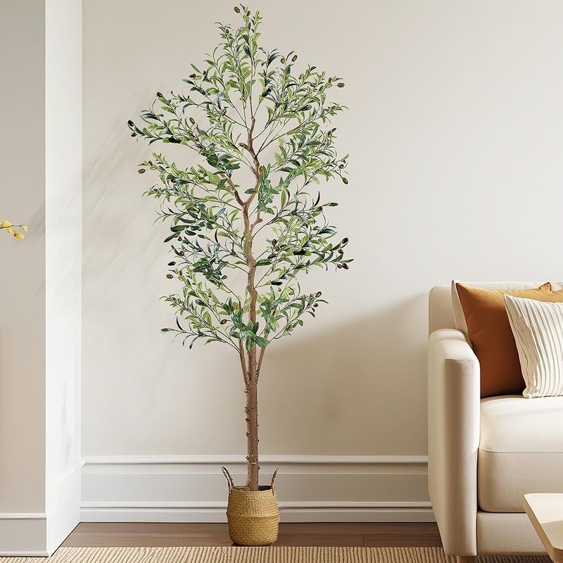 Lifelike Faux Olive Tree Home Office Indoor Outdoor Decor Housewarming Gift New