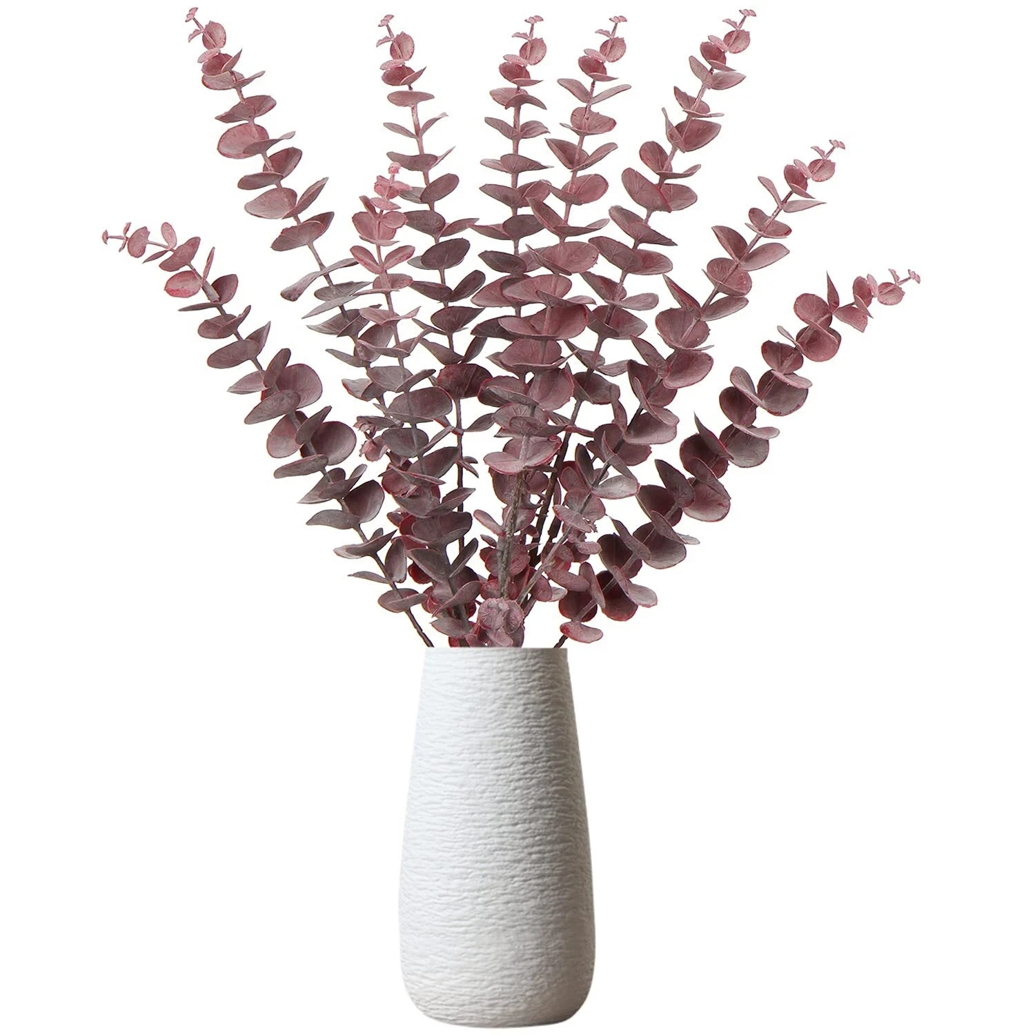 Faux Eucalyptus Stems 30″ Long Artificial Greenery Stems Fake Eucalyptus Deco…