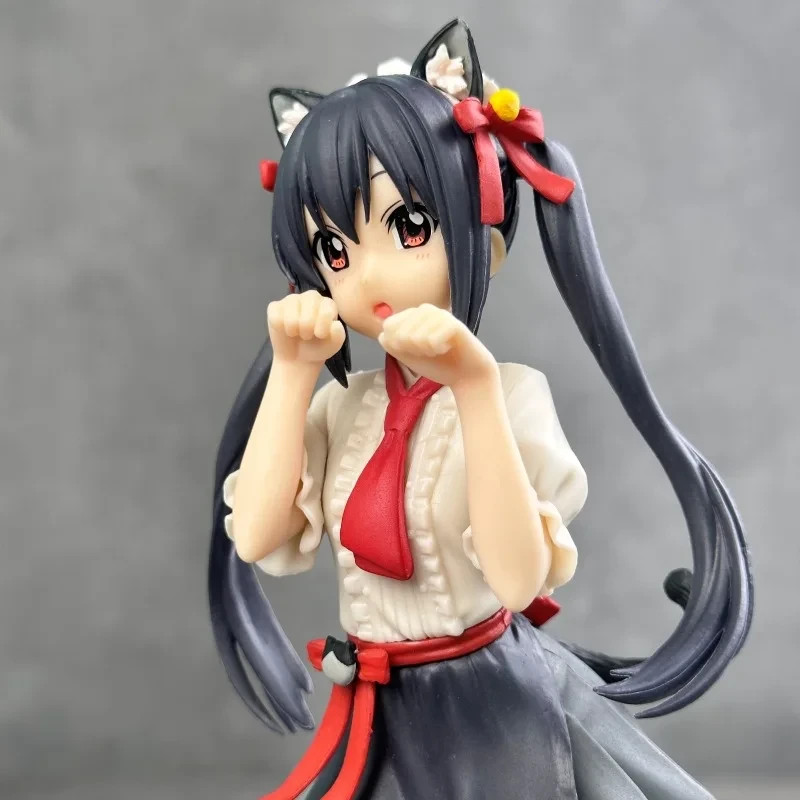 K-On Azusa Nakano Figure Cat Style Maid Costume Anime Collection PVC Model Toy