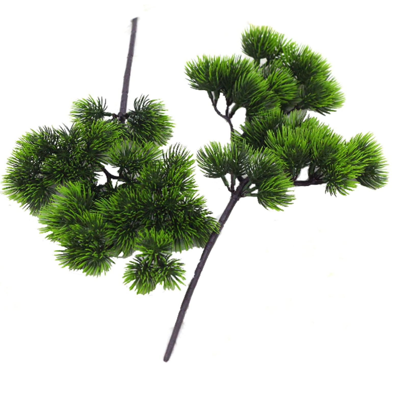 Mistari 5 Pack Artificial Pine Needles Pine Branches Spray Fake Plastic Green…