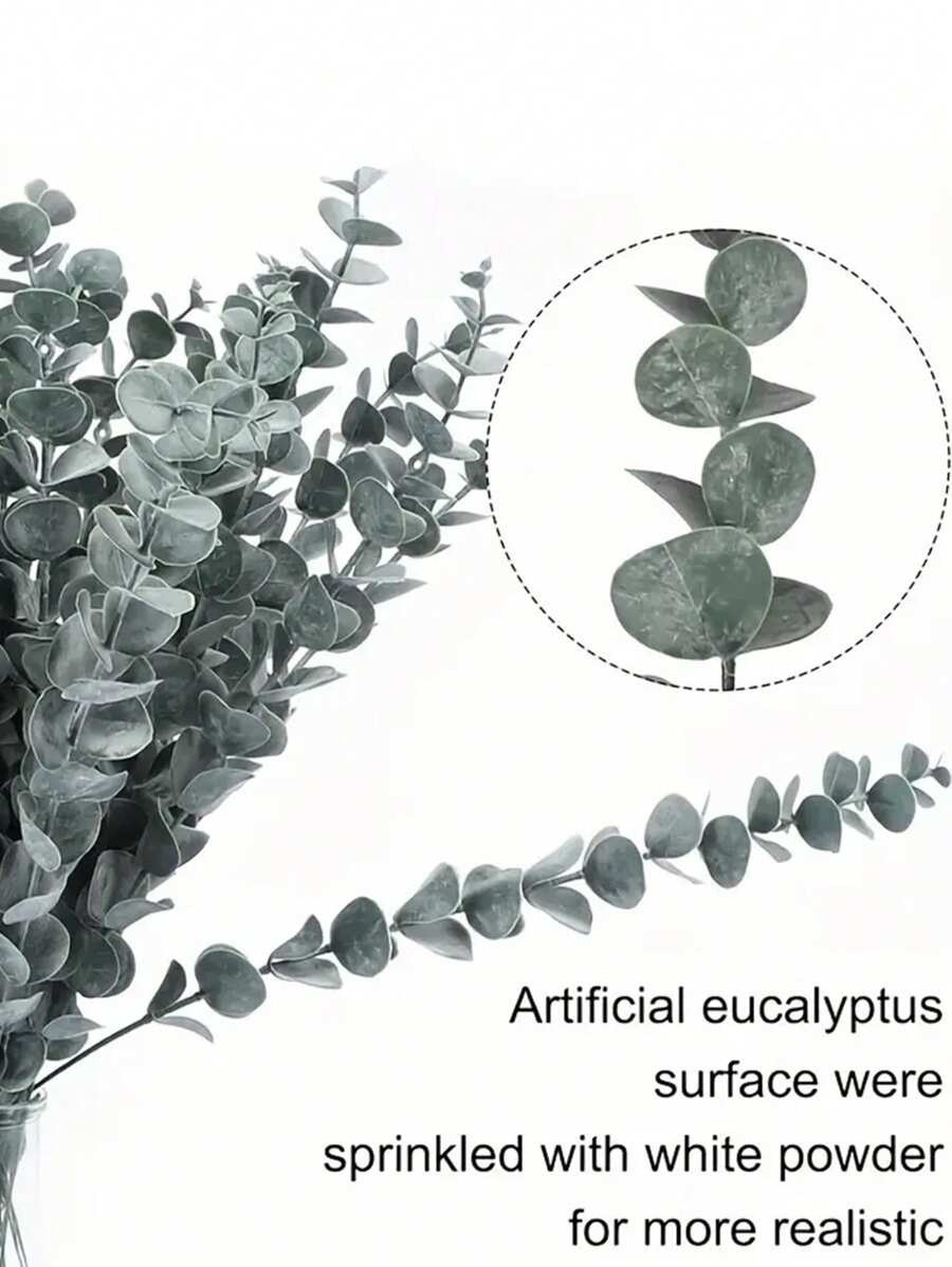 Artificial Eucalyptus Stems Faux Greenery Wedding Bouquet Home Decor Plant