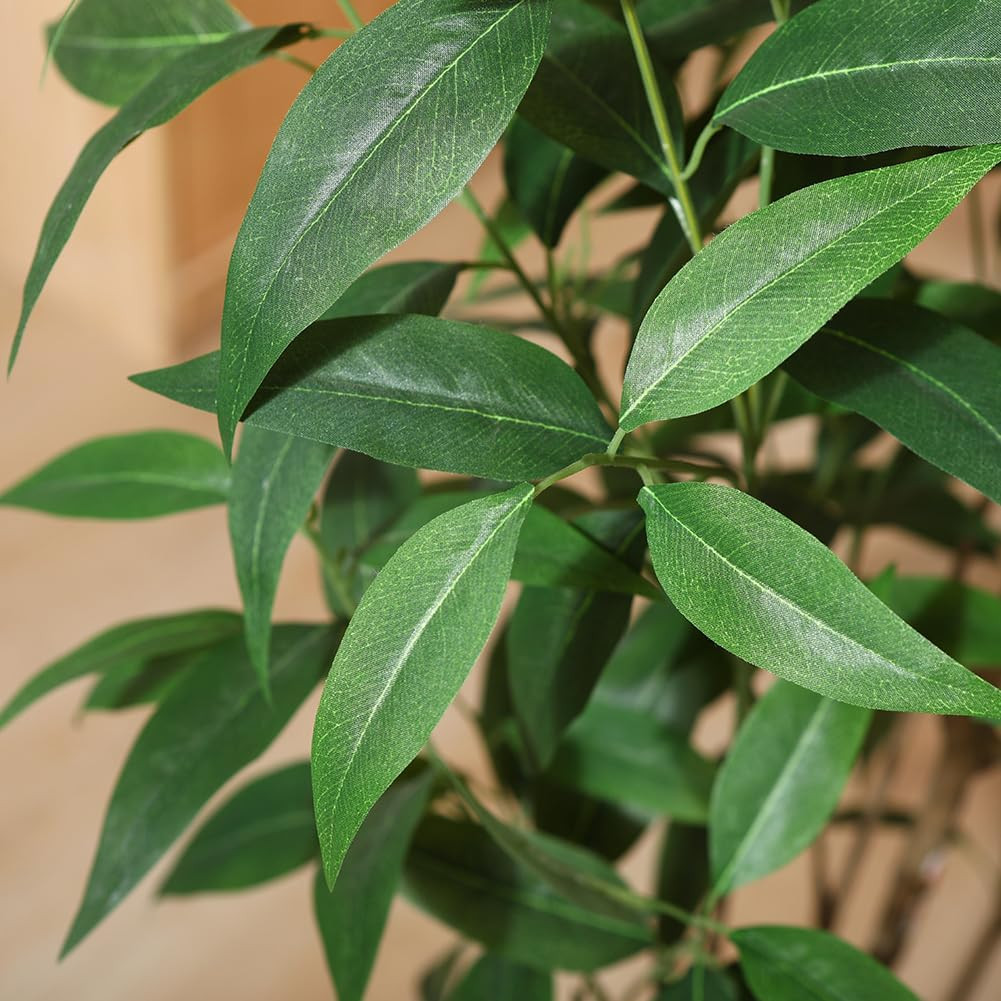 Artificial Eucalyptus Tree,4Ft Tree Fake Plant in Pot for Home and Office Decor,