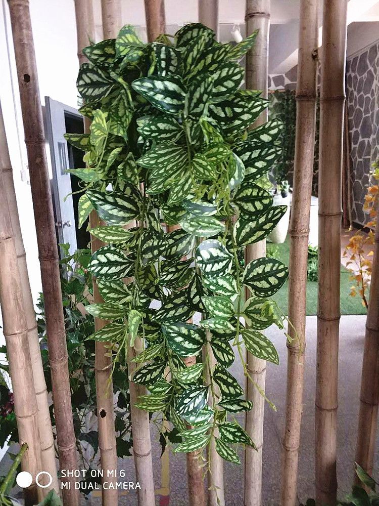 50-100cm Artificial Vine Green Tropical Fake Plant Hanging Home Garden Decor NEW