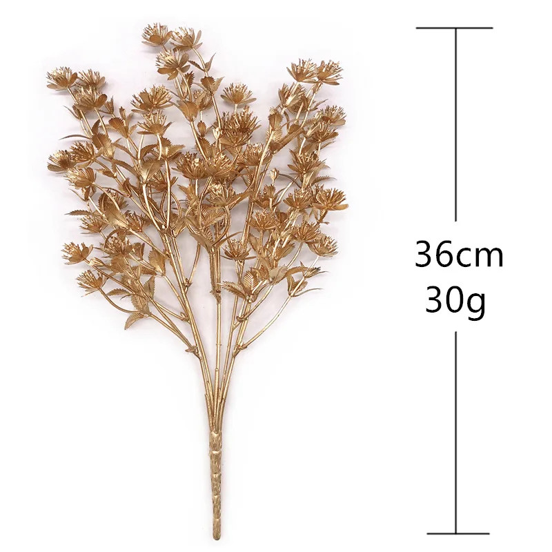 Gold Artificial Flowers – Realistic Artificial Flowers Used for Christmas Decora