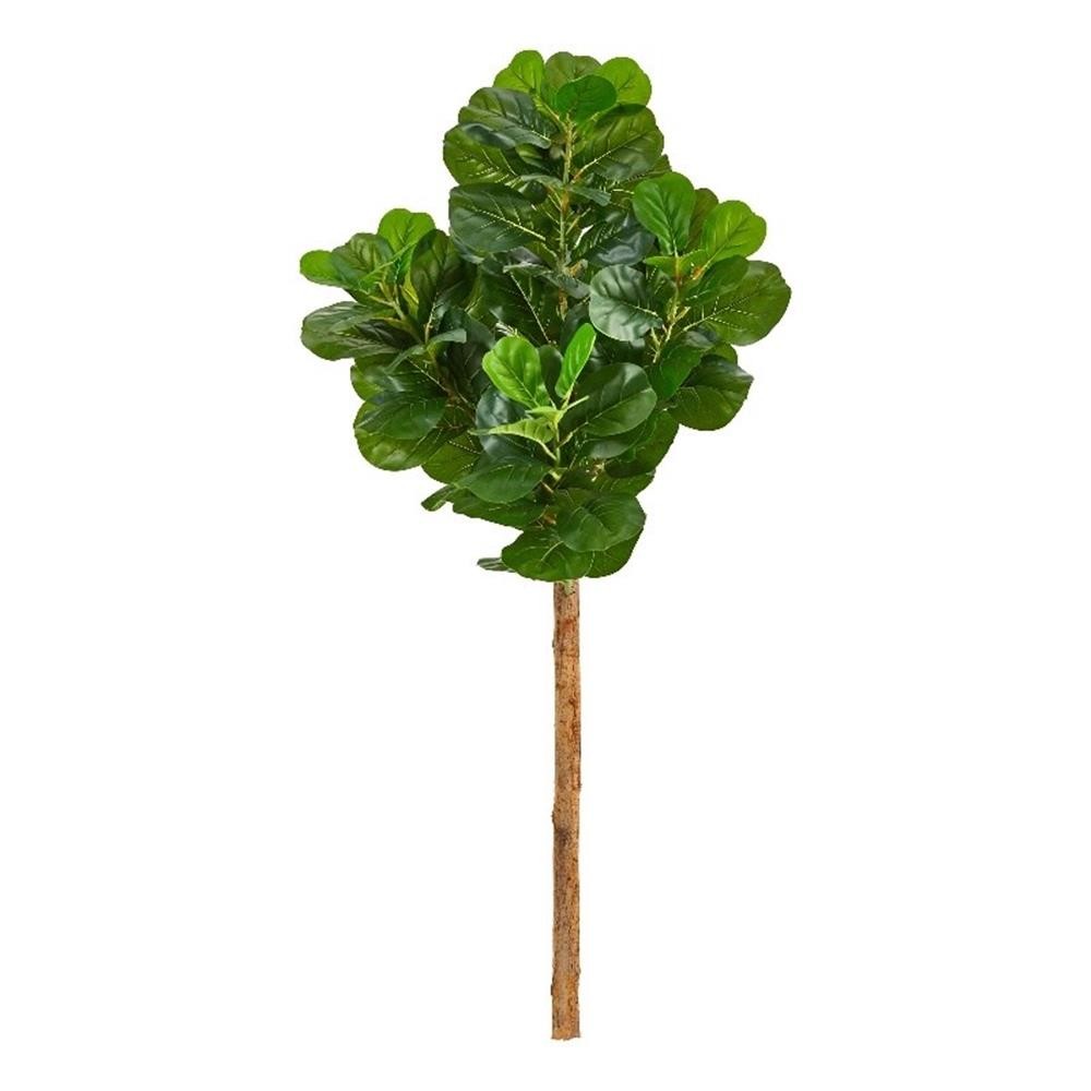 Nearly Natural 5.5ft Artificial Fiddle Leaf Tree (No Pot) in Green