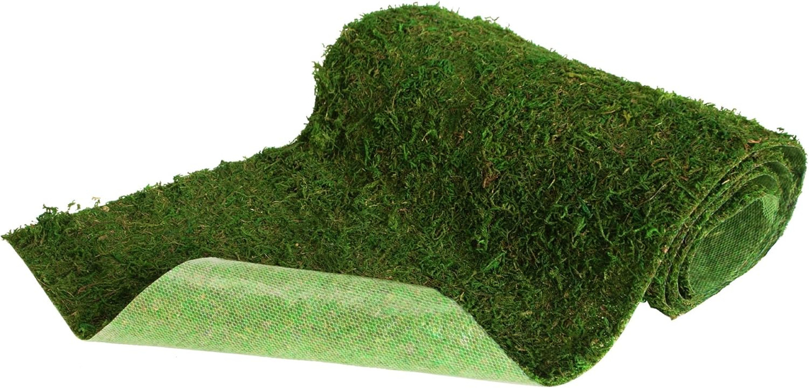 USMOLA Moss Roll, Dried Moss for Crafts, Moss Table Runner for Fairy Gardens, We