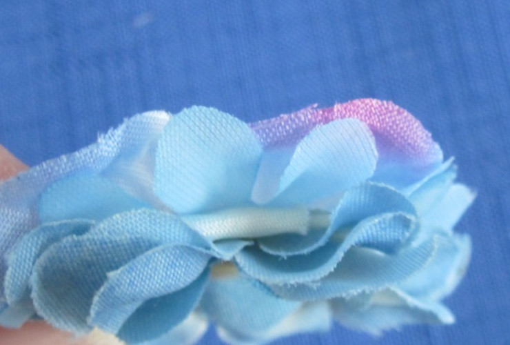#4 Lot-49 Medium Layers Used Silk Flower Petals .75-3.5″ Brads Multiple Colors