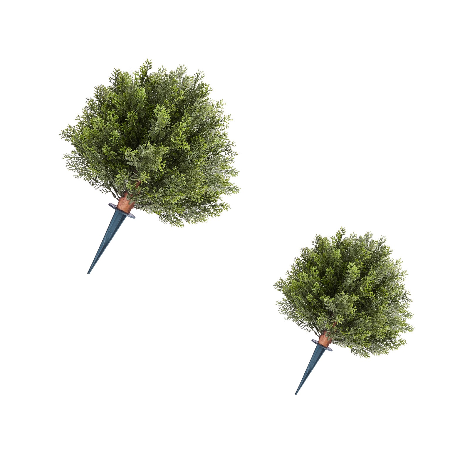 Uimoso Artificial Topiary Cypress Tree with Ground Spike 16-Inch Faux Plant