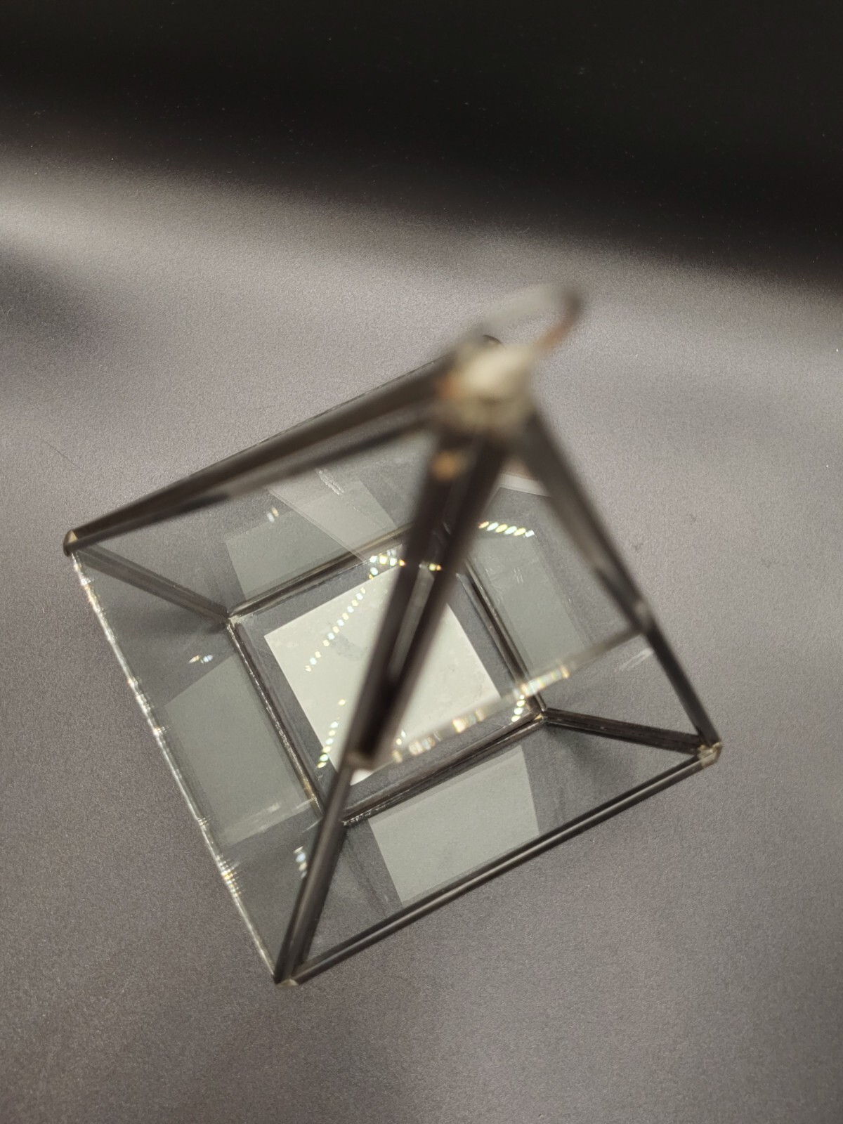 Ashland Black Metal And Glass Hanging Terrarium