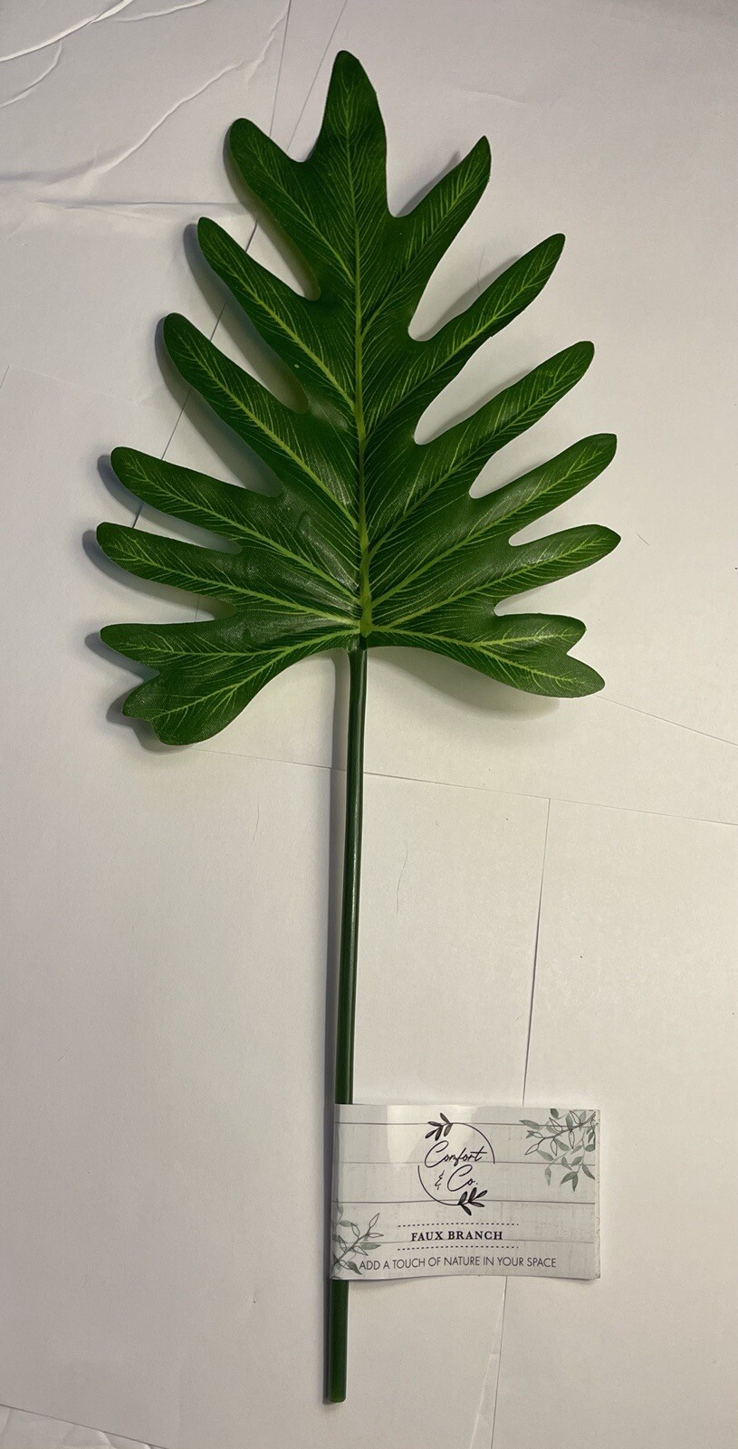 Philodendron realistic Artificial Plants Leaves with stem Stunning & Green
