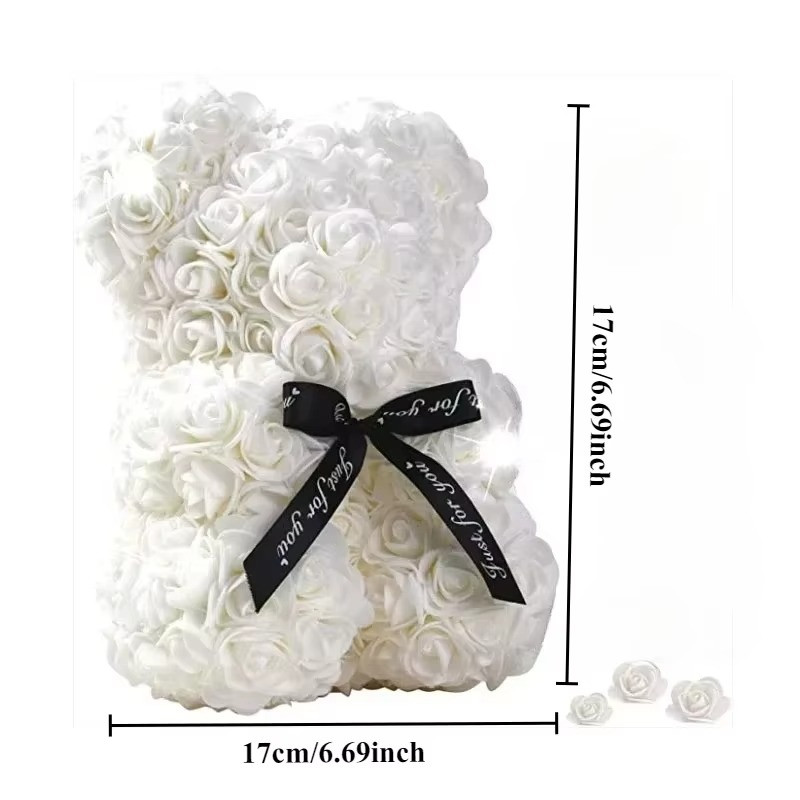 2026 New Artificial Flower Eternal Rose Teddy Bear for Mom Mother’S Day Birthday