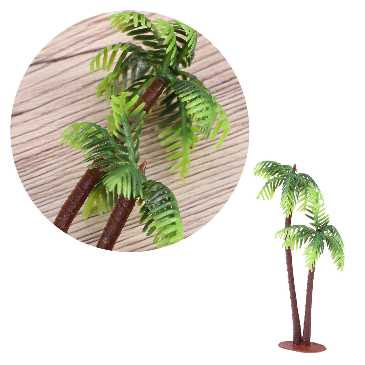 5Pcs Mini Fake Coconut Palm Tree Micro Landscape Aquarium Fish Tank Decor