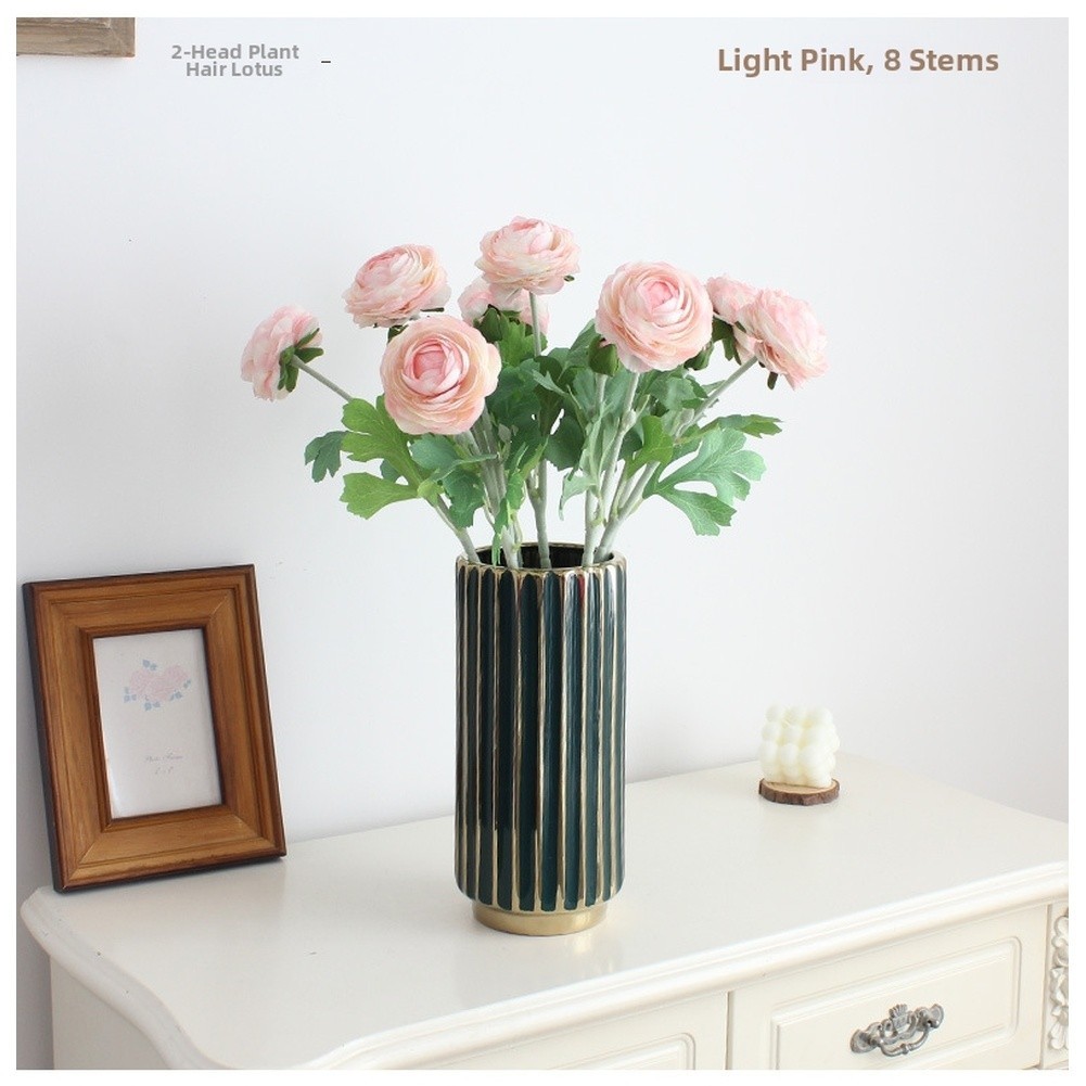 Silk Peony Artificial Flower with Flexible Stem for Custom Arrangement 52x10cm