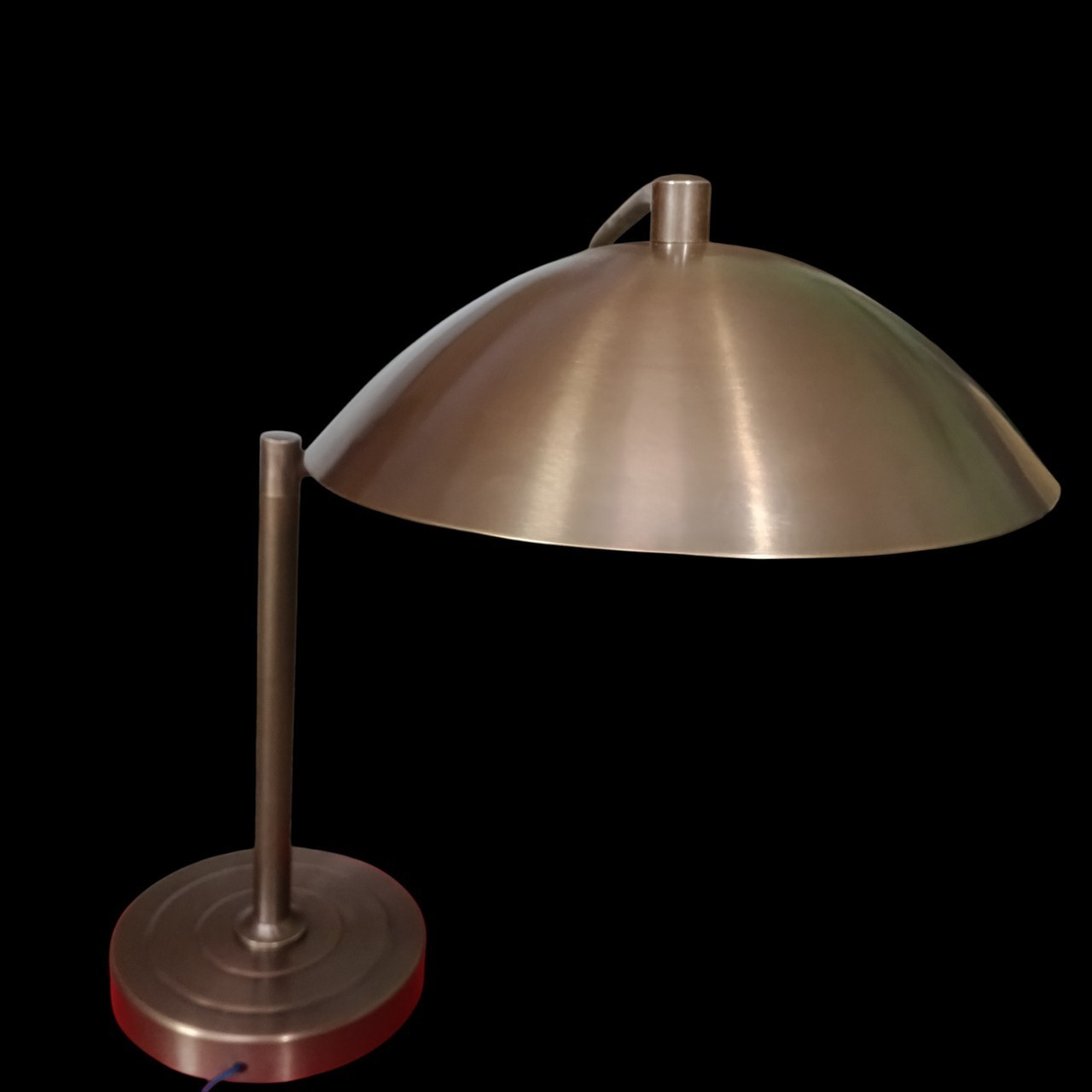 Vintage Brass Desk Lamp | Antique Finish Table Light | Retro Banker Style Lamp |