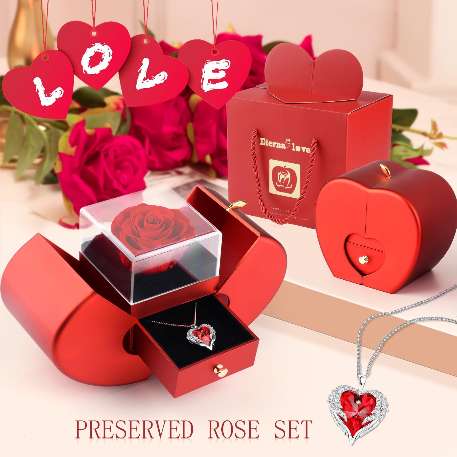 Valentines Day Gifts for Her. Mom, Wife – Romantic Gift from Husband Daughter..