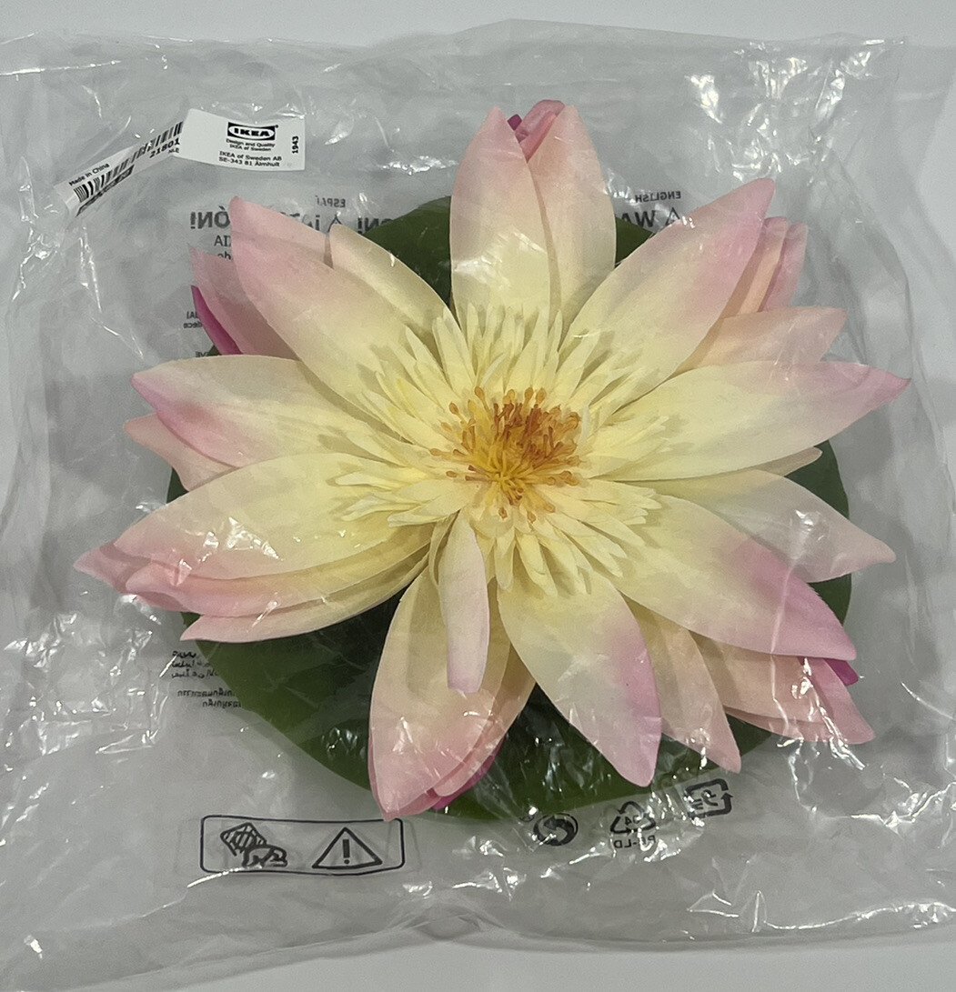 Ikea water lily artificial SMYCKA Floating Flower, pink centerpieces decor New