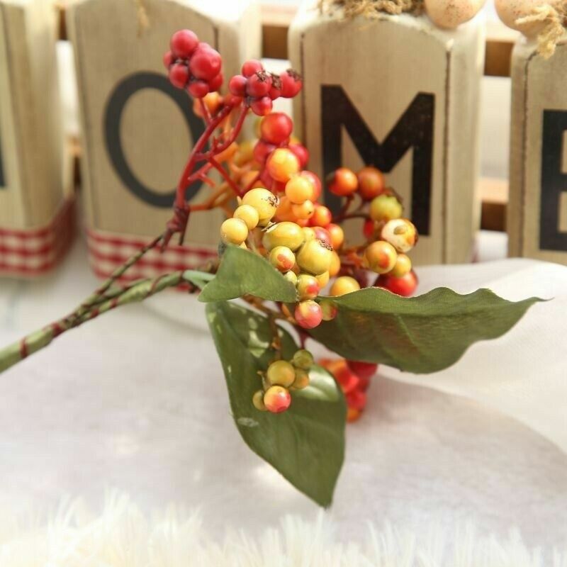 Bean Branch Simulation Flower Christmas Berry Artificial Flower Home Decor