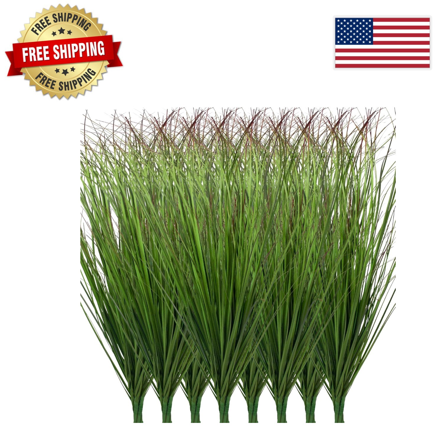 Eco-Friendly 24Pack Artificial Tall Grass Plants for Stylish Home & Garden Use