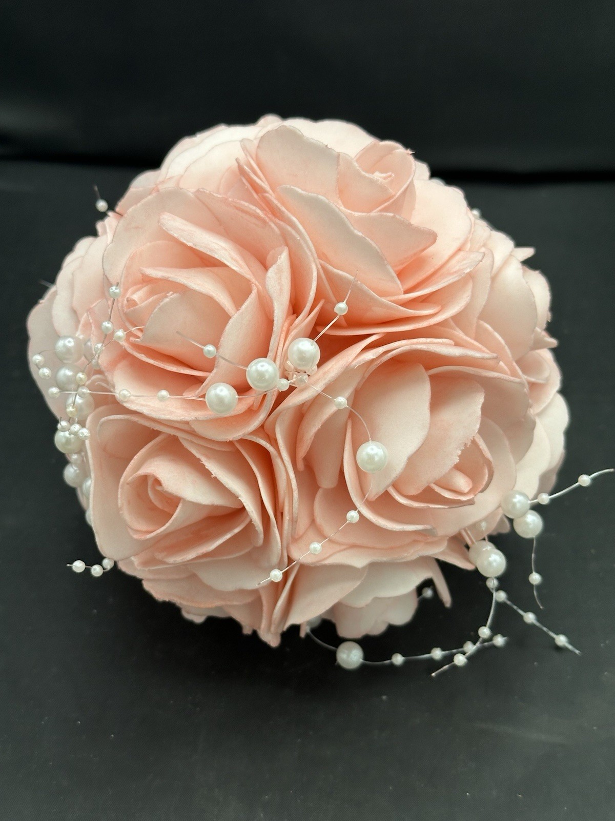 Round Silk Soft Foam Kissing Flower Rose Ball for Hanging Wedding Decoration