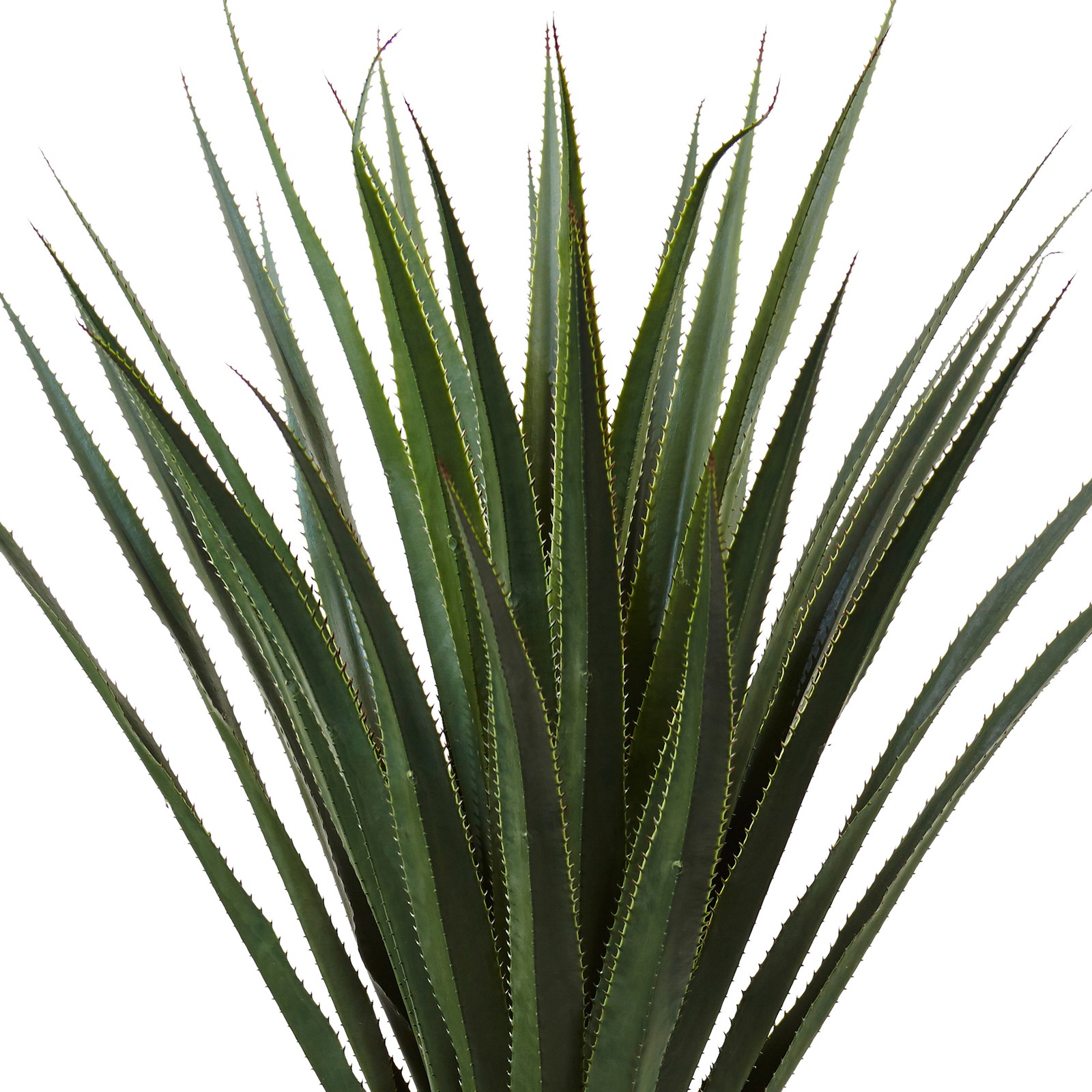 Nearly Natural 5 ft H Spiked Artificial Agave in Cement Planter (Indoor/Outdoor)