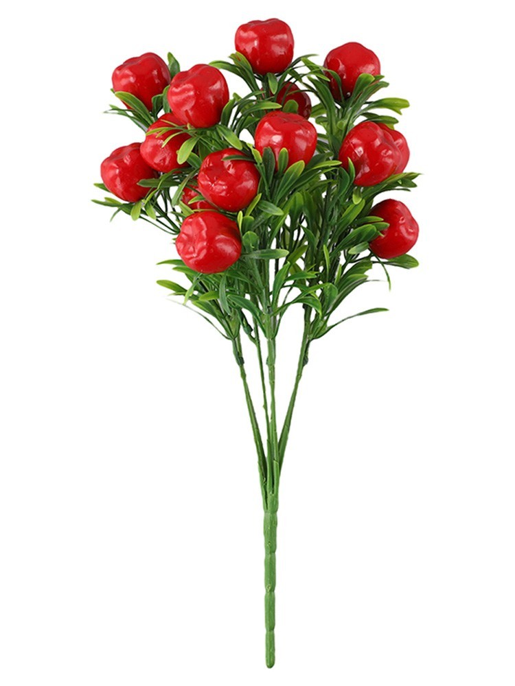 Exquisite 7 Forked Fruit Artificial Fruit Cutting Realistic Appearance