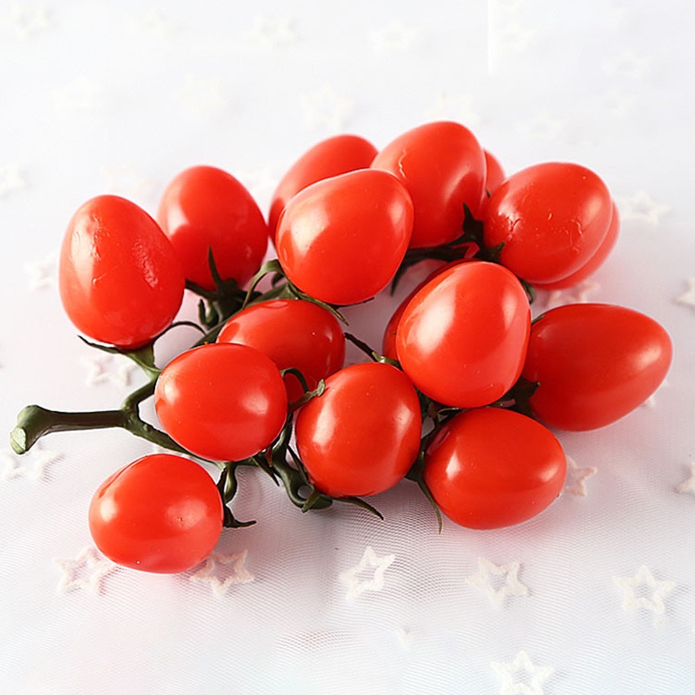 Artificial Tomato PU Fake Fruit Vegetable Lifelike Simulation Red & Yellow