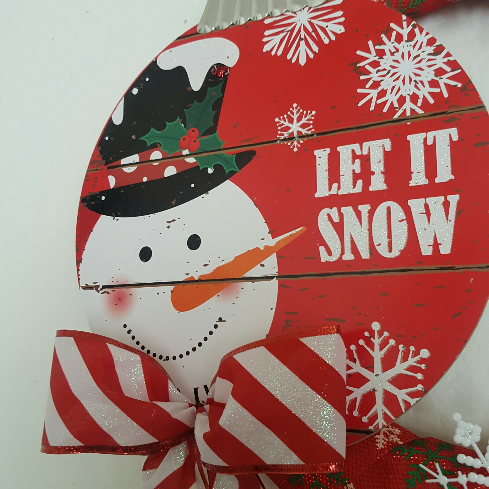 Gorgeous Snowman christmas Wreath Wall door home hanger Decor. “Unique design “