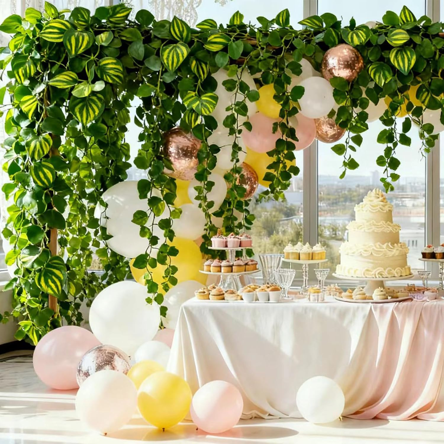 Fake Vines for Room Decoration Artificial Ivy Garland Hanging Vines Faux Vines D