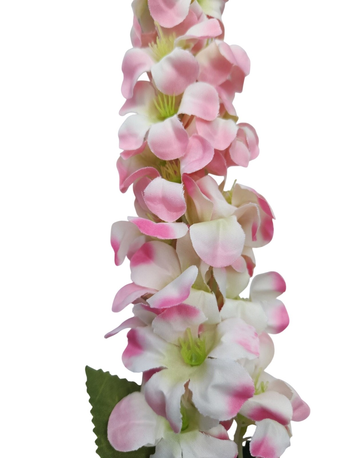 Artificial Pink White Snapdragon Stems Set of 2 Tall Faux Flowers Centerpiece