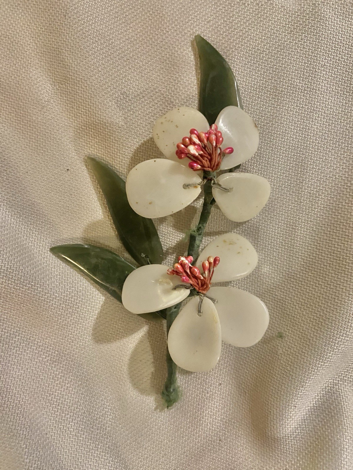 Lot Of 5 Stems Of Asian Stones Flowers And Leaves 🪷