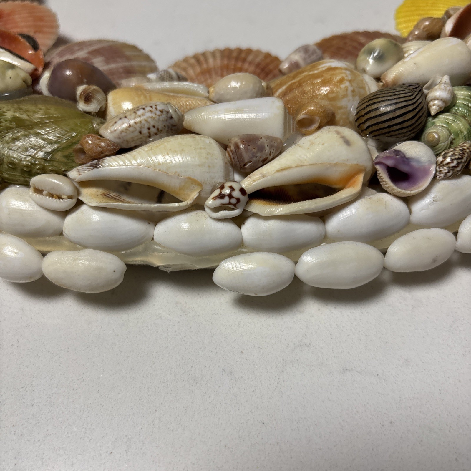 Handcrafted Sea Shell Wreath 14”Beach Seashore Coastal Decor Beautiful Vintage