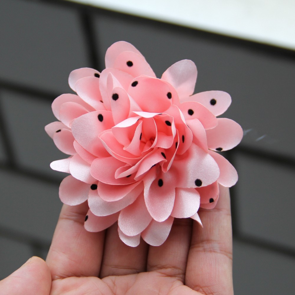 7.8cm Chiffon Decorative Flowers for Wedding Embellishment Fabric Flowers with
