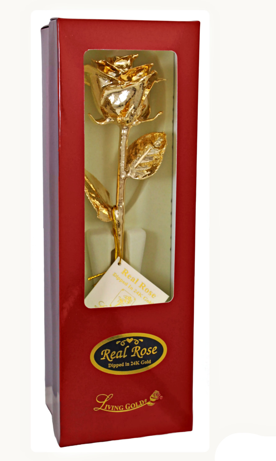 24K Gold Dipped Real Rose Handpicked Real Rose Preserved in 24K Gold USA