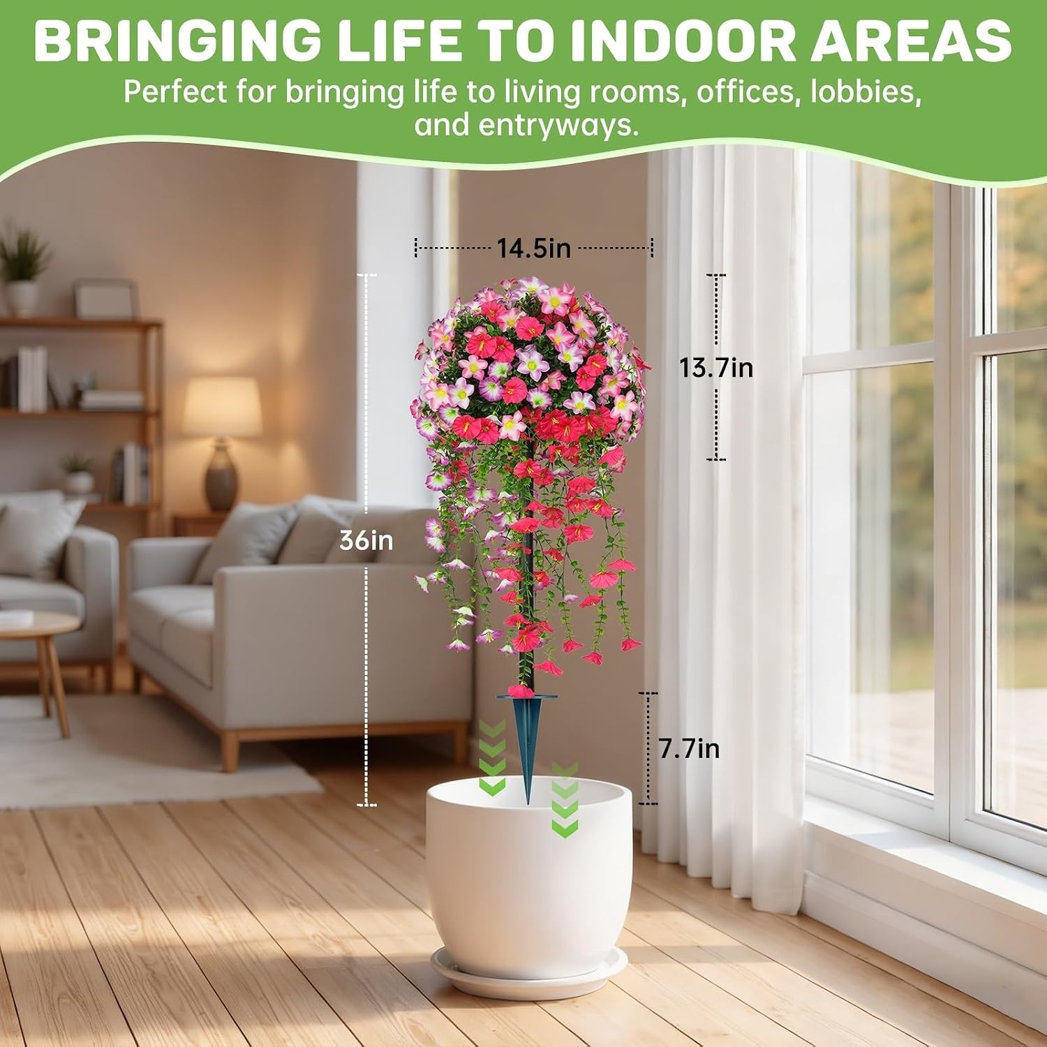 Elegant 2-Pack Artificial Pink Topiary Balls – Maintenance-Free Outdoor Beauty