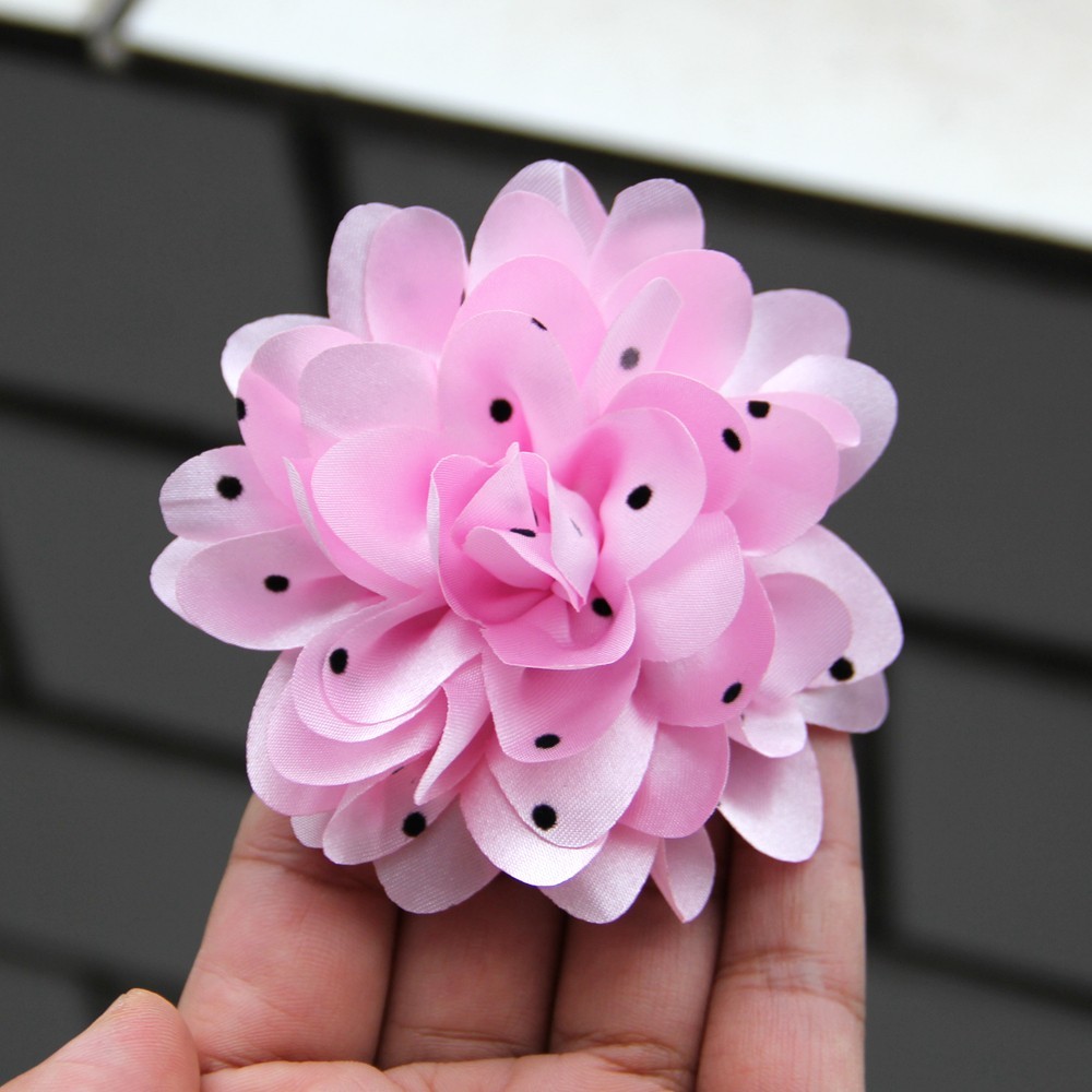 7.8cm Chiffon Decorative Flowers for Wedding Embellishment Fabric Flowers with
