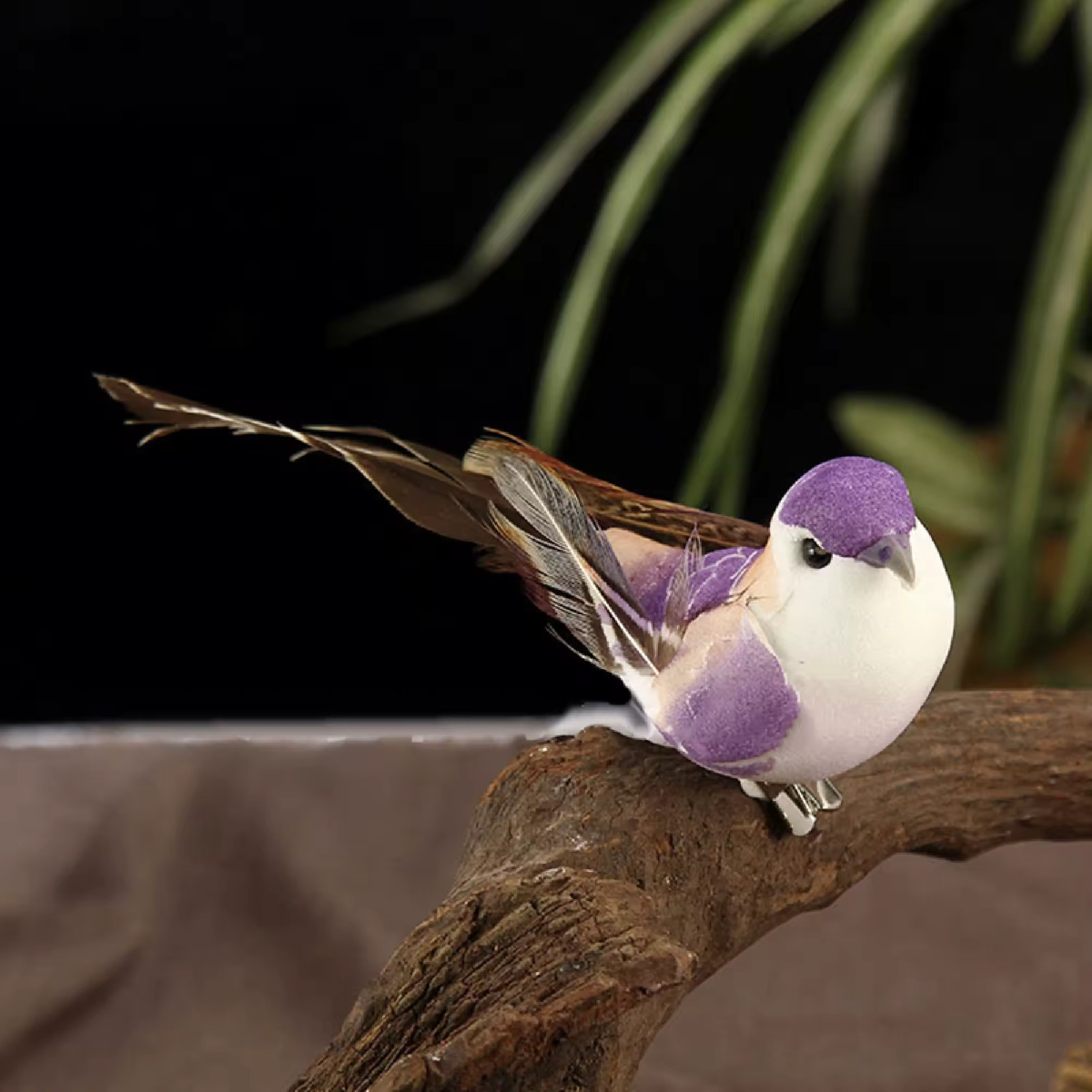 6pcs 10cm6pcs 10 Artificial Sparrow Birds – Foam Ornaments for Home & Diy Crafts