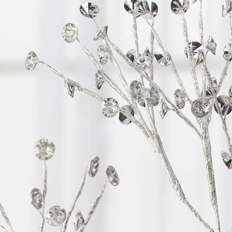 Factory Direct Craft Silver Diamond Rhinestone Sprays | Set of 6