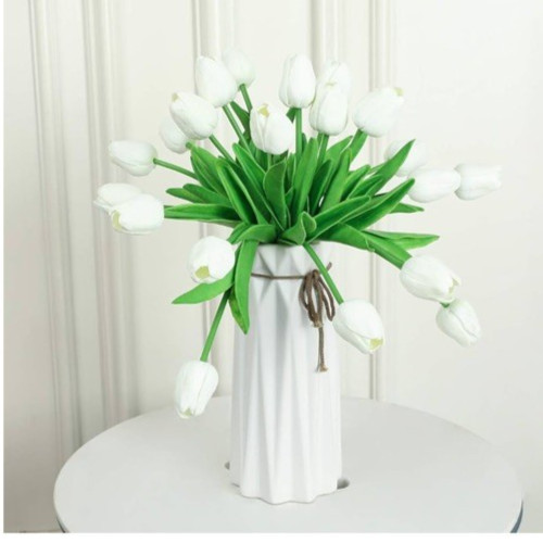30 Pcs Latex Tulips Artificial Flowers Real Touch Tulips Wedding Deor NEW